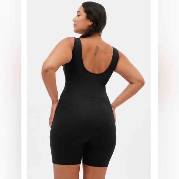 Girlfriend Collective Black Bike Unitard Large - Picture 2 of 8
